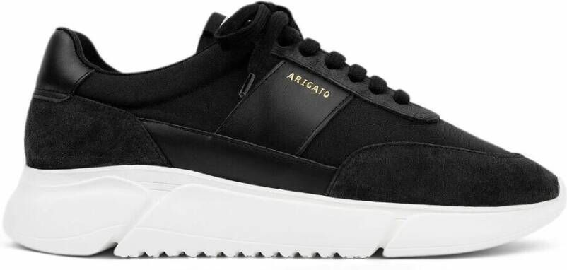 Axel Arigato Vintage Runner leren sneakers met suède Black Heren