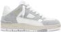 Axel Arigato Grijs Wit Leren Sneaker Logo Ontwerp - Thumbnail 1