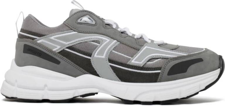 Axel Arigato Grijze Leren Marathon R-Trail Chunky Sneakers Grijs Heren