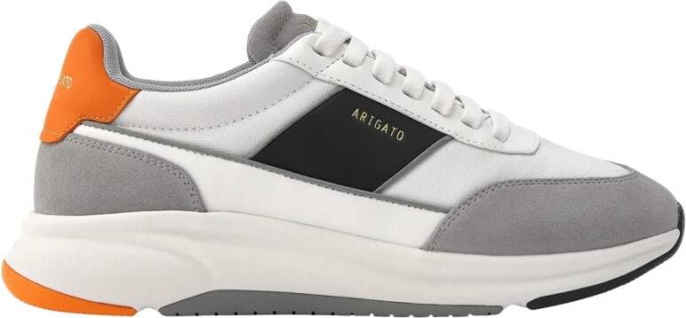 Axel Arigato Grijze Sneakers met Oranje Details