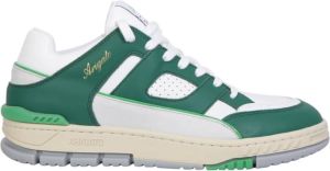 Axel Arigato Groene Sneakers met Logo Patch en Ronde Neus Design Groen Heren