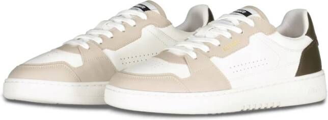 Axel Arigato Handgemaakte leren sneakers met ademend materiaal White Heren