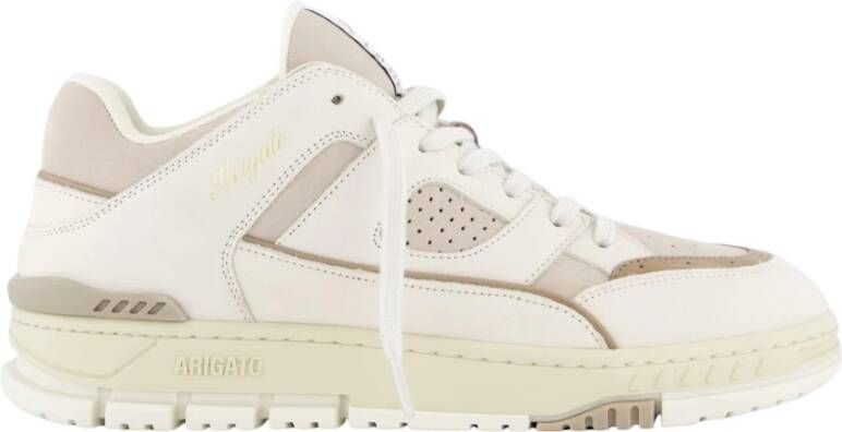 Axel Arigato Lage Top Sneaker Wit Taupe