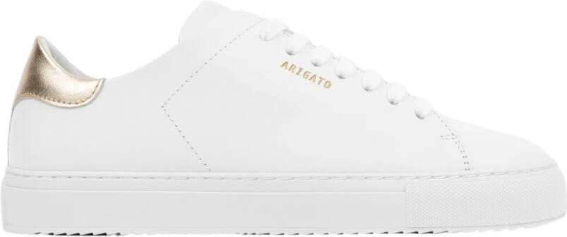 Axel Arigato Wit Goud Contrast Sneakers Leer White Dames