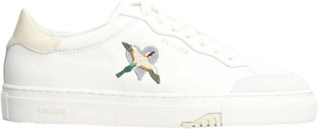 Axel Arigato Leren sneakers voor dames met geborduurde vogel Wit Dames