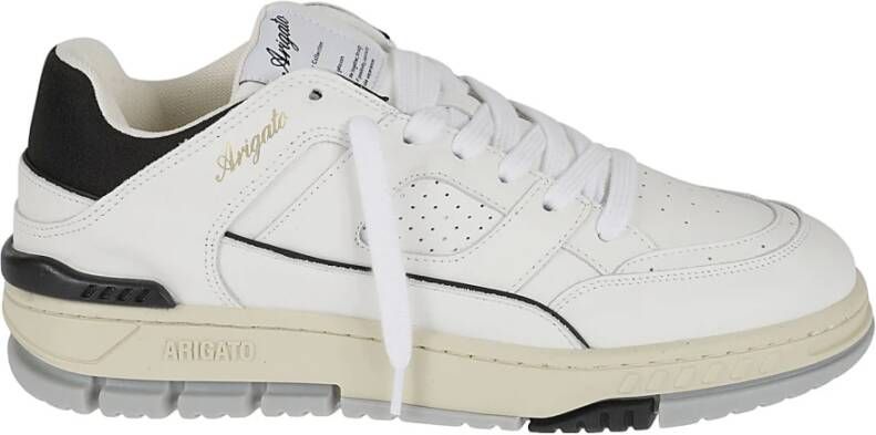 Axel Arigato Zwarte Leren Area Lo Sneaker White Heren