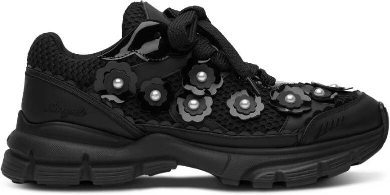 Axel Arigato Low-Top Sneakers Marathon Flwr Sneakers Leather Black in zwart