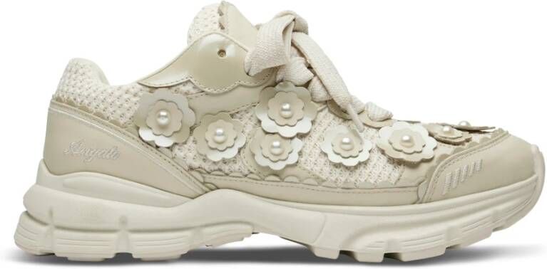 Axel Arigato Low-Top Sneakers Marathon Flwr Sneakers Leather White in wit