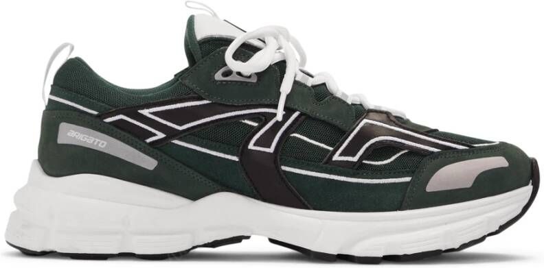 Axel Arigato Groen Zwarte Leren Trail Sneakers Green Heren