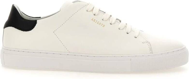 Axel Arigato Witte Leren Sneakers met Gouden Detail White Heren