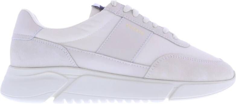 Axel Arigato Monochrome Leren Sneakers Wit Heren