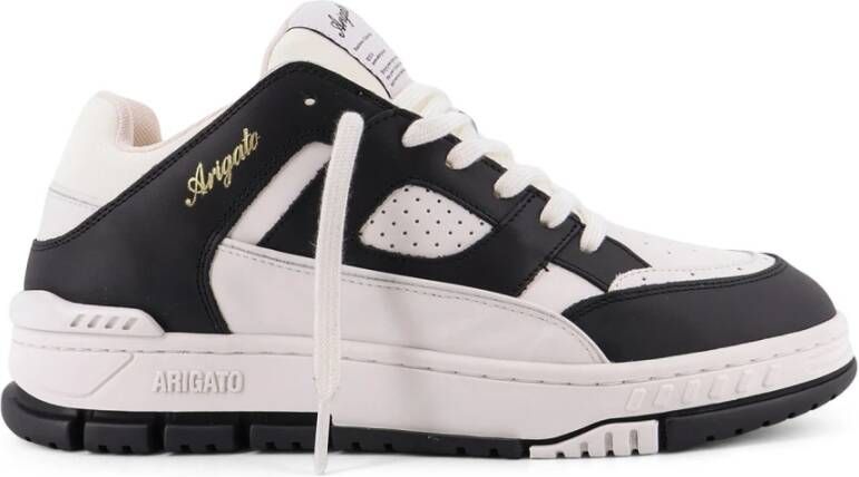 Axel Arigato Monogram Patch Leren Sneakers Platte Zool Black Heren