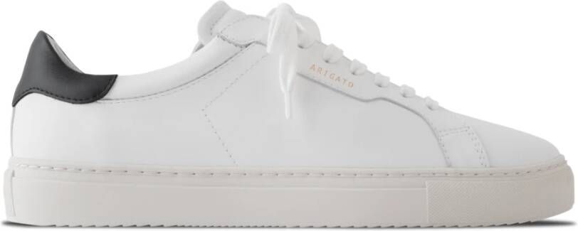 Axel Arigato Clean 180 Sneakers Wit Zwart Leer Gerecyclede Rubberen Zool White Heren