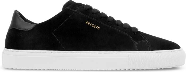 Axel Arigato Zwarte Clean 90 Suede Sneaker Schoenen Black Heren