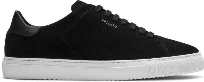 Axel Arigato Zwarte Clean 90 Suede Sneaker Schoenen Black Heren