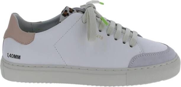 Axel Arigato Clean 90 Triple Sneakers Leer Wit Roze Leopard White Dames