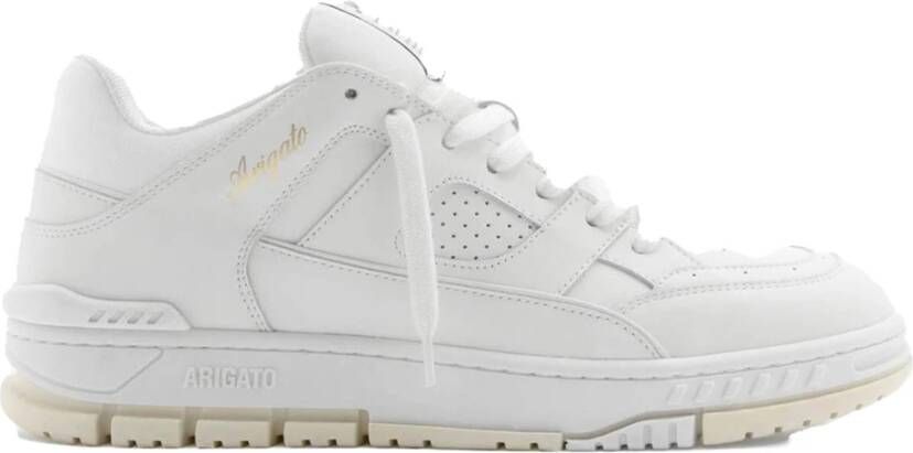 Axel Arigato Witte Beige Leren Sneakers Area Lo Wit Dames