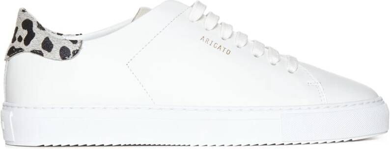 Axel Arigato Sneakers met Kalfshaar Logo Print White Dames
