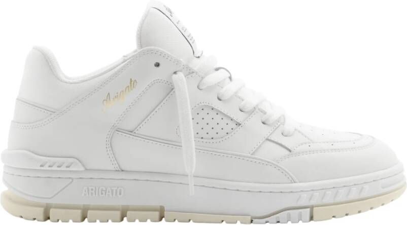 Axel Arigato Witte Beige Leren Sneakers Area Lo Wit Dames