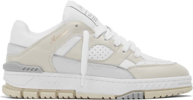 Axel Arigato Witte lage sneakers met geperforeerde details White Dames