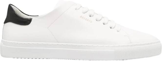 Axel Arigato Witte Leren Sneakers met Gouden Detail White Heren