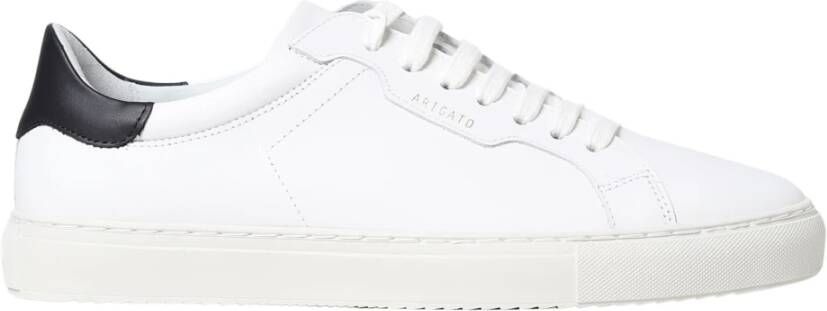 Axel Arigato Clean 180 Sneakers Wit Zwart Leer Gerecyclede Rubberen Zool White Heren