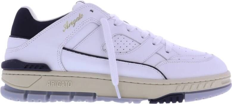 Axel Arigato Zwarte Leren Area Lo Sneaker White Heren