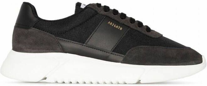 Axel Arigato Vintage Runner leren sneakers met suède Black Heren