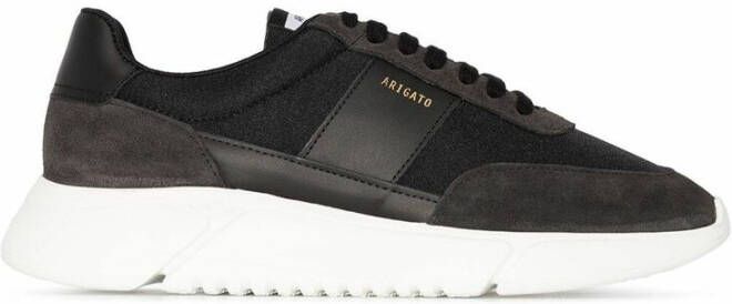 Axel Arigato Vintage Runner leren sneakers met suède Black Heren