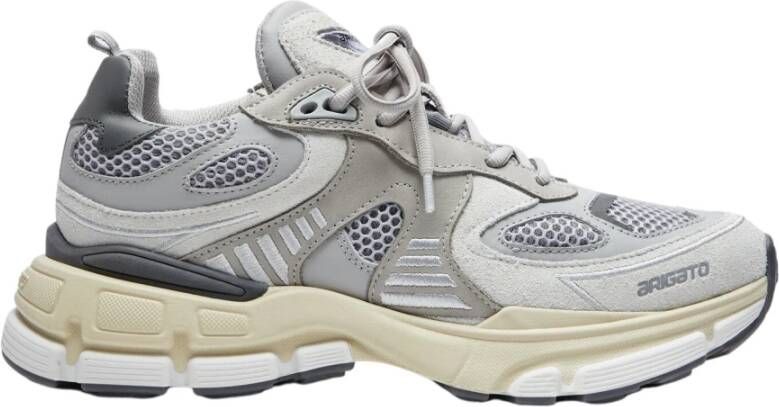 Axel Arigato Grijze Leren Ghost Runner Sneakers Gray Dames