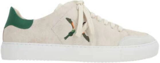 Axel Arigato Vintage Beige Lage Sneakers met Bee Bird Borduursel Beige Heren