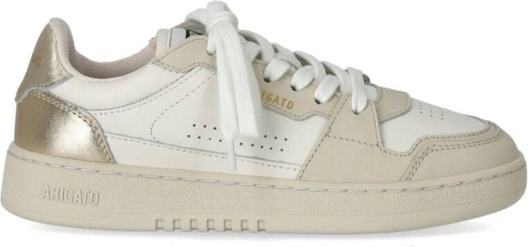 Axel Arigato Gouden leren sneaker met elegantie White Dames