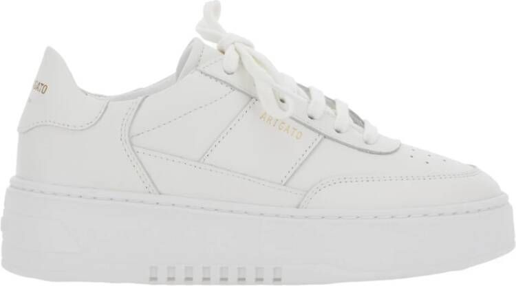 Axel Arigato Vintage Witte Leren Sneakers met Logo White Dames
