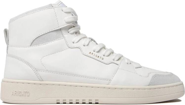 Axel Arigato Grijze Leren Dice Hi Sneakers White