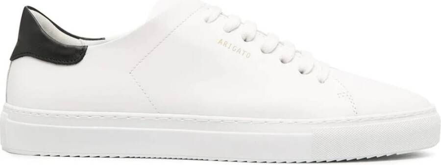 Axel Arigato Witte Leren Sneakers met Gouden Detail White Heren