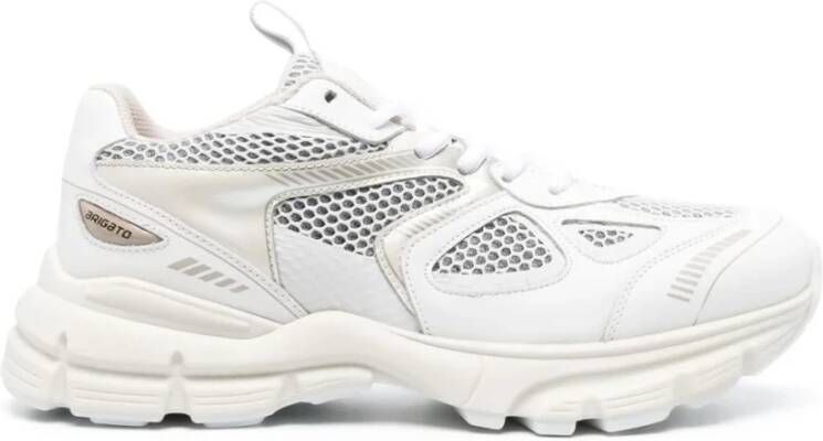 Axel Arigato Witte Leren en Technische Stoffen Sneakers voor White