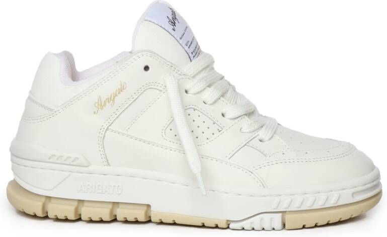Axel Arigato Vintage Basketbal Stijl Leren Sneakers White
