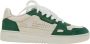 Axel Arigato Witte Sneakers met Lage Top en Groen en Wit Leer White Dames - Thumbnail 8
