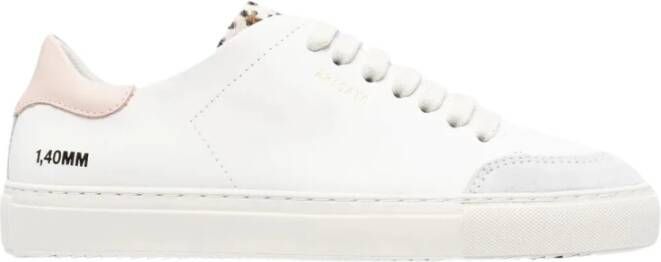 Axel Arigato Clean 90 Triple Sneakers Leer Wit Roze Leopard White Dames