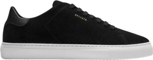 Axel Arigato Zwarte Clean 90 Suede Sneaker Schoenen Black Heren