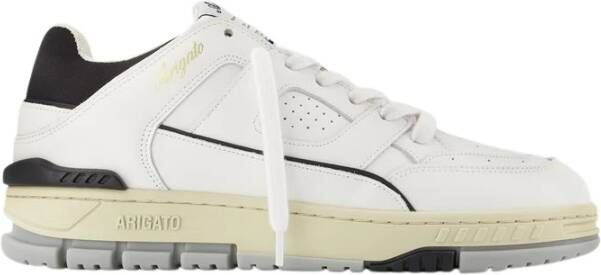 Axel Arigato Zwarte Leren Area Lo Sneaker White Heren