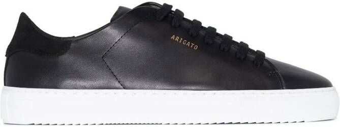 Axel Arigato Zwarte Leren Sneakers met Suède Hiel