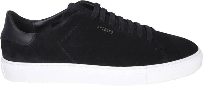Axel Arigato Zwarte Clean 90 Suede Sneaker Schoenen Black Heren