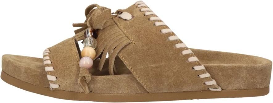 AYANA Slippers Dames 2502 Suède Camel