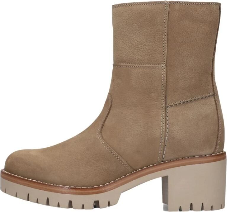 AYANA Enkellaarsjes Dames 853 Maat: 40 Materiaal: Suède Kleur: Beige - Foto 3