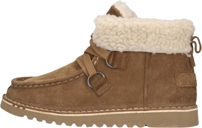 AYANA Veterboots Dames 2426 Maat: 39 Materiaal: Suède Kleur: Cognac - Foto 3