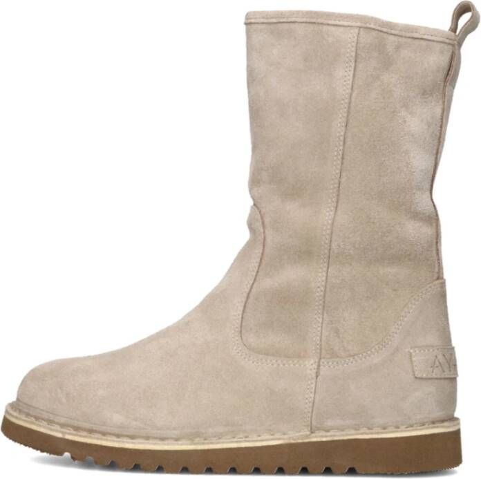 Ayana Beige Suède Enkellaarzen