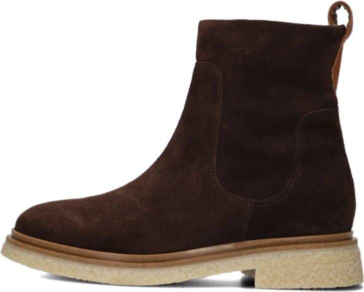 Ayana Bruine Suède Enkelboots Stijlvol Model