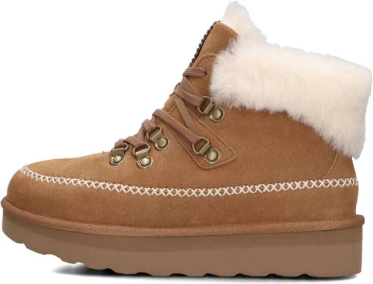 AYANA Veterboots Dames Sw4w083yw Maat: 39 Materiaal: Suède Kleur: Cognac - Foto 4