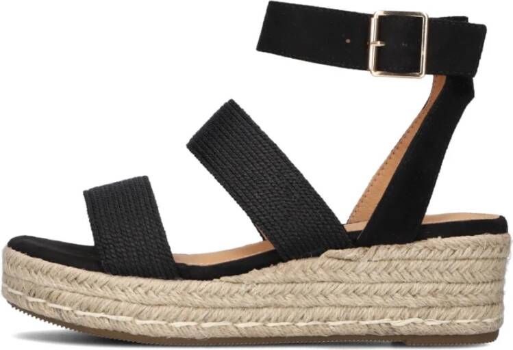 Ayana Elegante zwarte suède sandalen